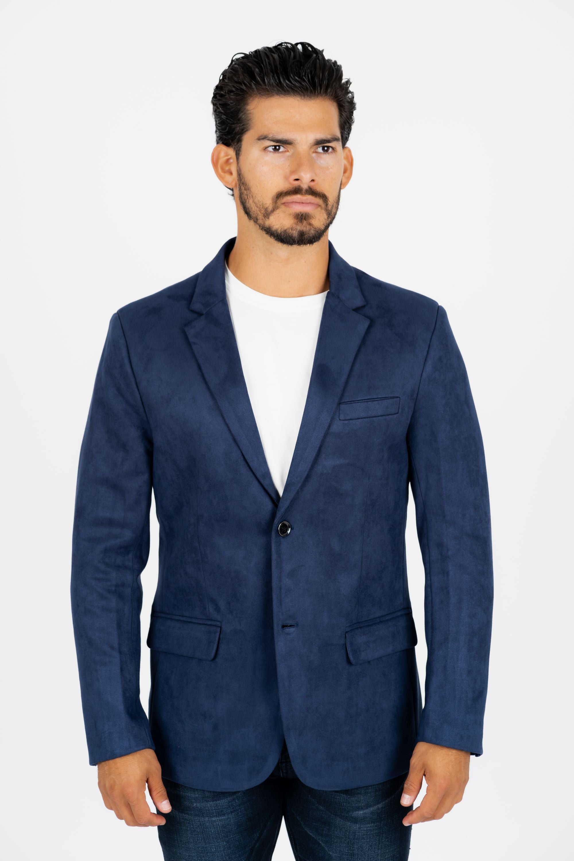 Double Button Suede Blazer | Men's Blazer | Men Faux Suede Black Off White Camel Navy Light Grey Mink Brown