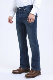 Wade Boot Cut Jeans | Jeans | Men's Dark Denim Blue Bootcut