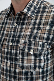 Classic Paisley Western Shirt | Shirt | Men's Cotton Spandex Black Snap Button Western