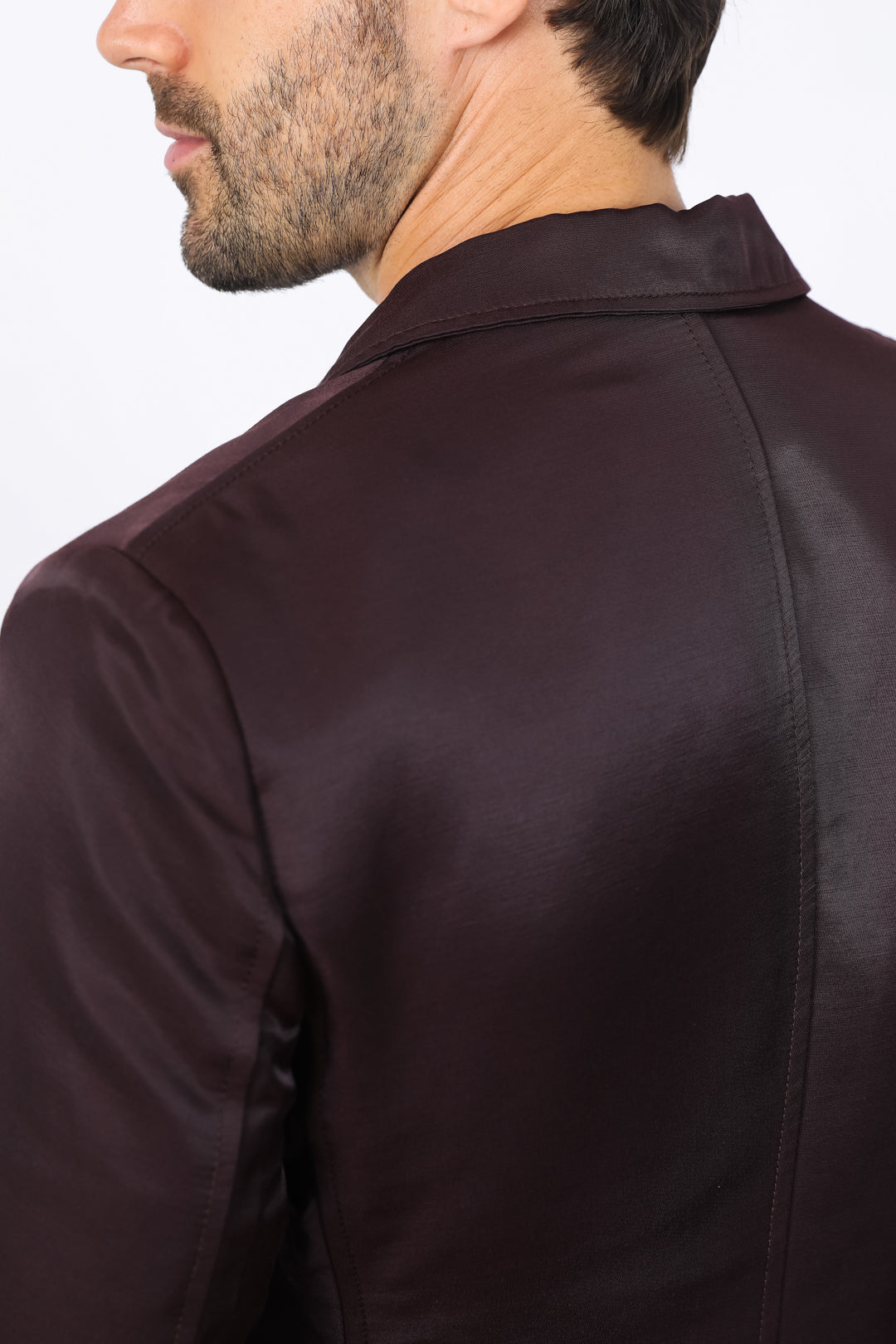 Double Button Blazer | Men's Blazer | Men Double Button Black Wine Red