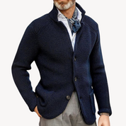 Men's Knitted Wool Cardigan Classic Button-Up | Soft Warm Autumn Winter Knitwear