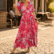 Wren Floral Flowing Maxi Dress | Women's Elegant Maxi Dress | Summer Holiday Long Dress UK