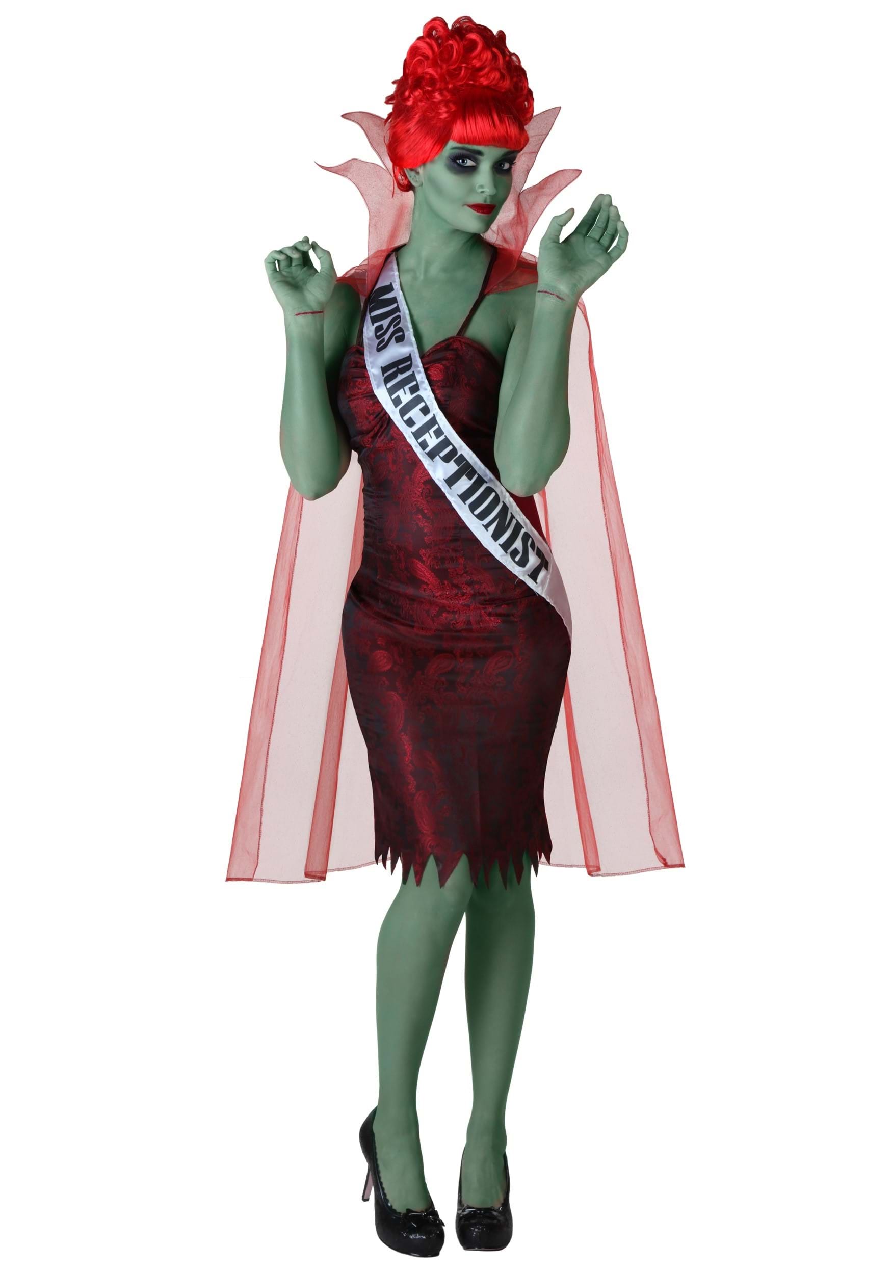 Miss Dead Receptionist | Halloween Costume | Women's Regular Black White