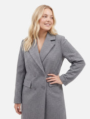 Women's Double-Breasted Lapel Coat Classic Autumn Style Elegant Smart Outerwear