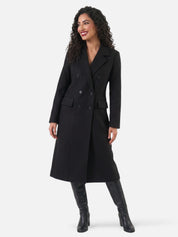 Women's Double-Breasted Lapel Coat Classic Autumn Style Elegant Smart Outerwear