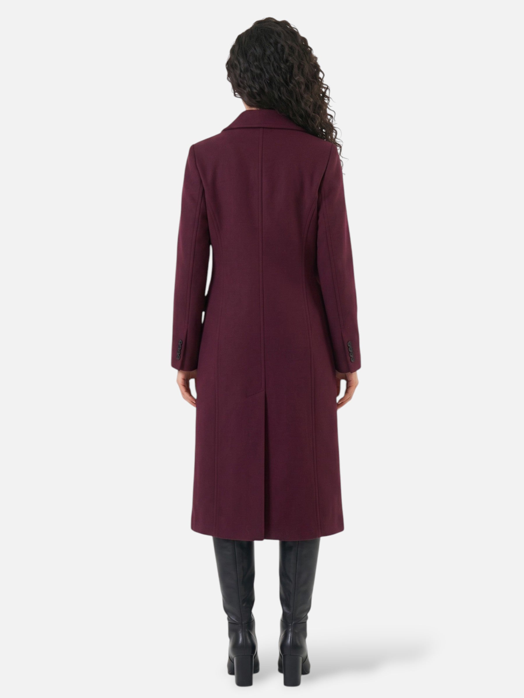 Women's Double-Breasted Lapel Coat | Classic Autumn Winter Overcoat | Elegant Smart Outerwear | XS–L