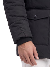 Men's Hooded Fleece-Lined Parka Jacket – Warm Insulated Winter Coat | Olive Green Black | M–5XL