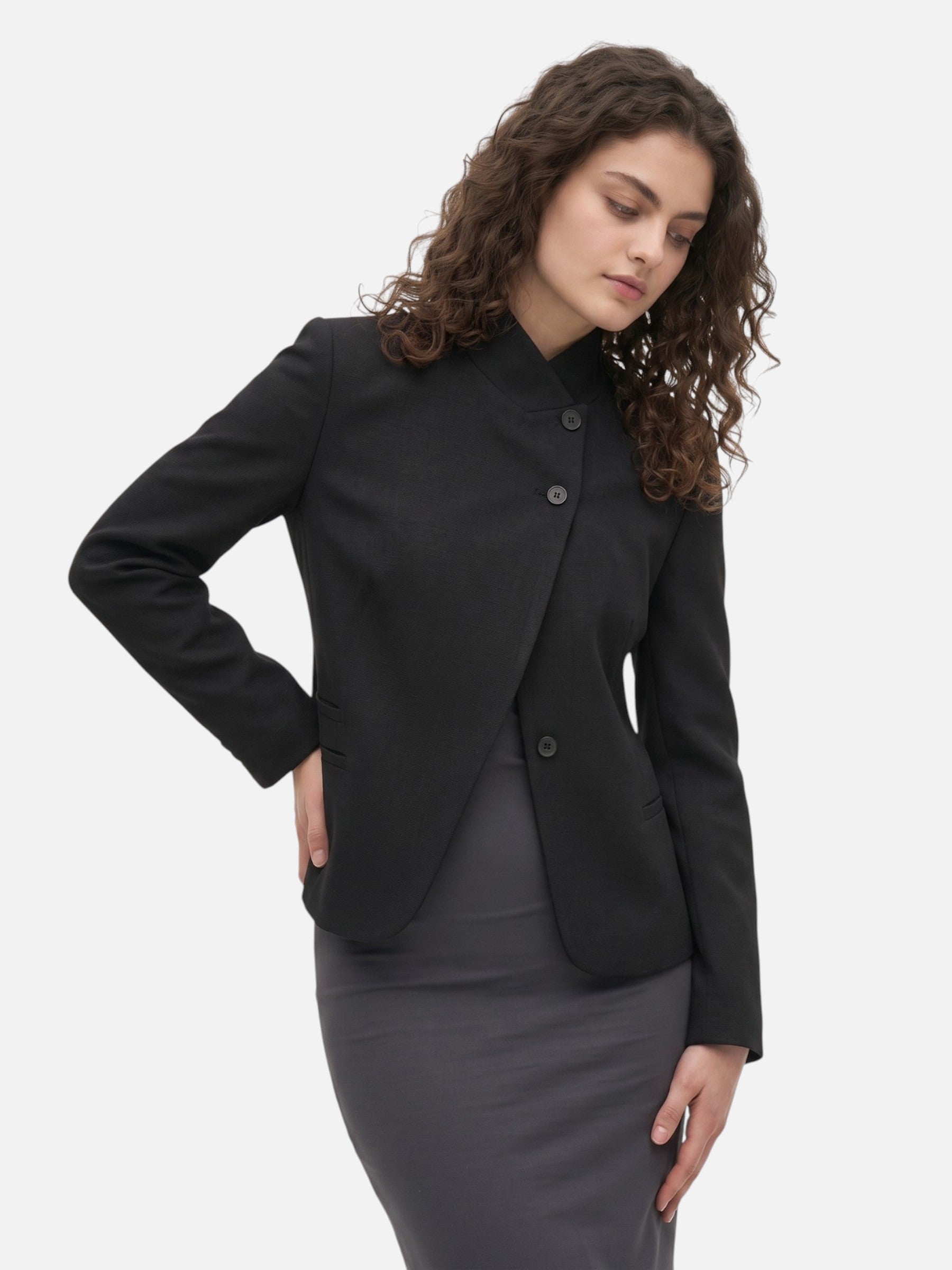 Women's Casual Blazer Jacket Holiday Everyday Elegance Tailored Smart Office Wear