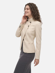 Women's Casual Blazer Jacket Holiday Everyday Elegance Tailored Smart Office Wear