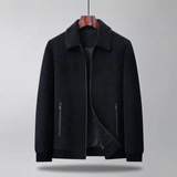 Men's Atlas Quilted Jacket Padded Coat | Casual Winter Warm Outerwear Navy Green