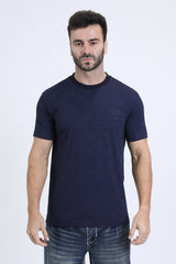 Jaguar Stripe Graphic Tee | T-Shirt | Men's Cotton Navy Animal Print