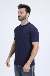 Jaguar Stripe Graphic Tee | T-Shirt | Men's Cotton Navy Animal Print