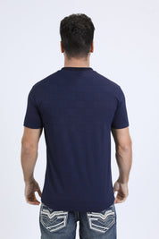 Jaguar Stripe Graphic Tee | T-Shirt | Men's Cotton Navy Animal Print