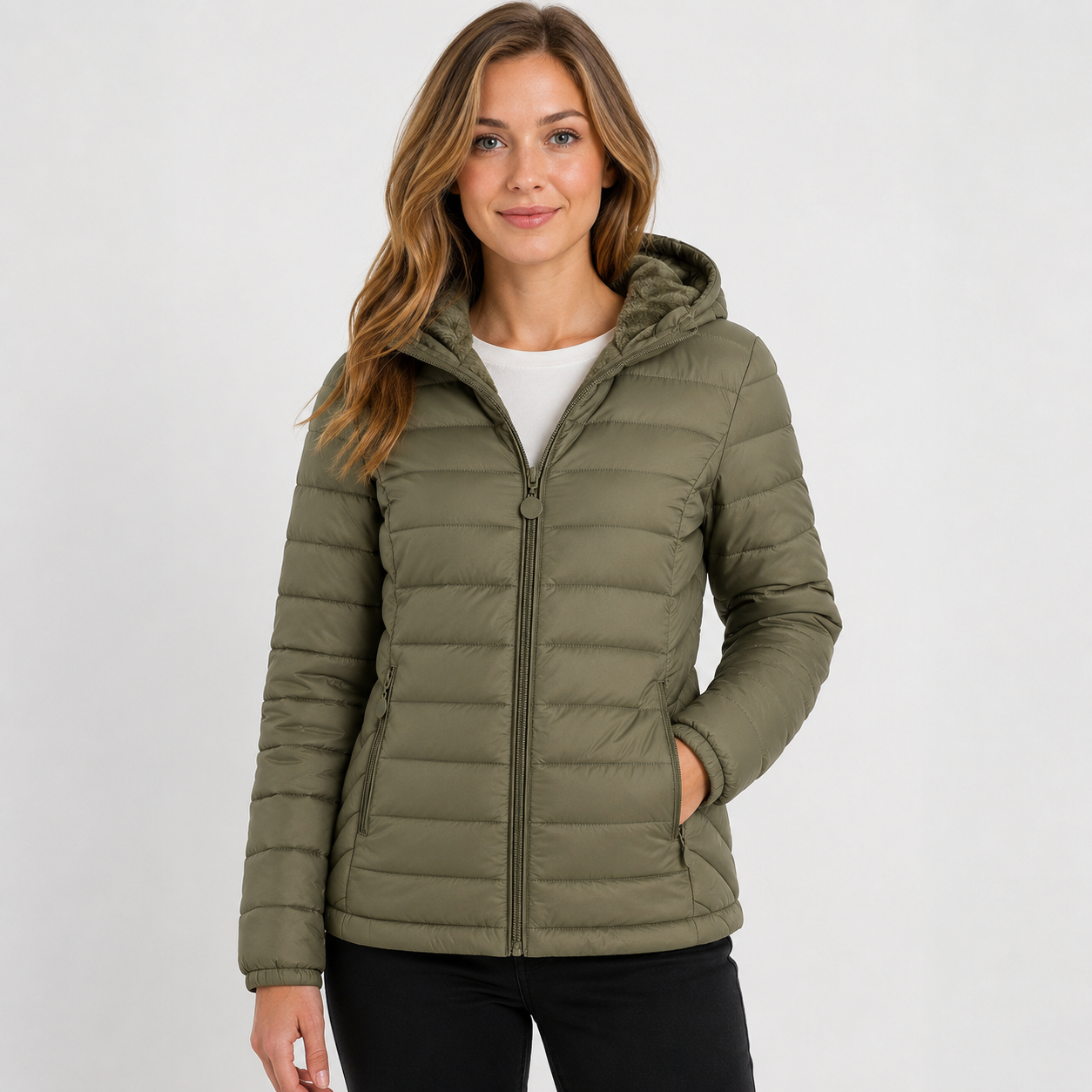 Women's Hooded Padded Coat – Lightweight Warm Casual Winter Jacket | 9 Colours | S–2XL