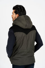 Padded Hooded Gilet II | Men's Gilet | Men Padded Hooded Vest Olive