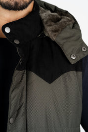 Padded Hooded Gilet II | Men's Gilet | Men Padded Hooded Vest Olive