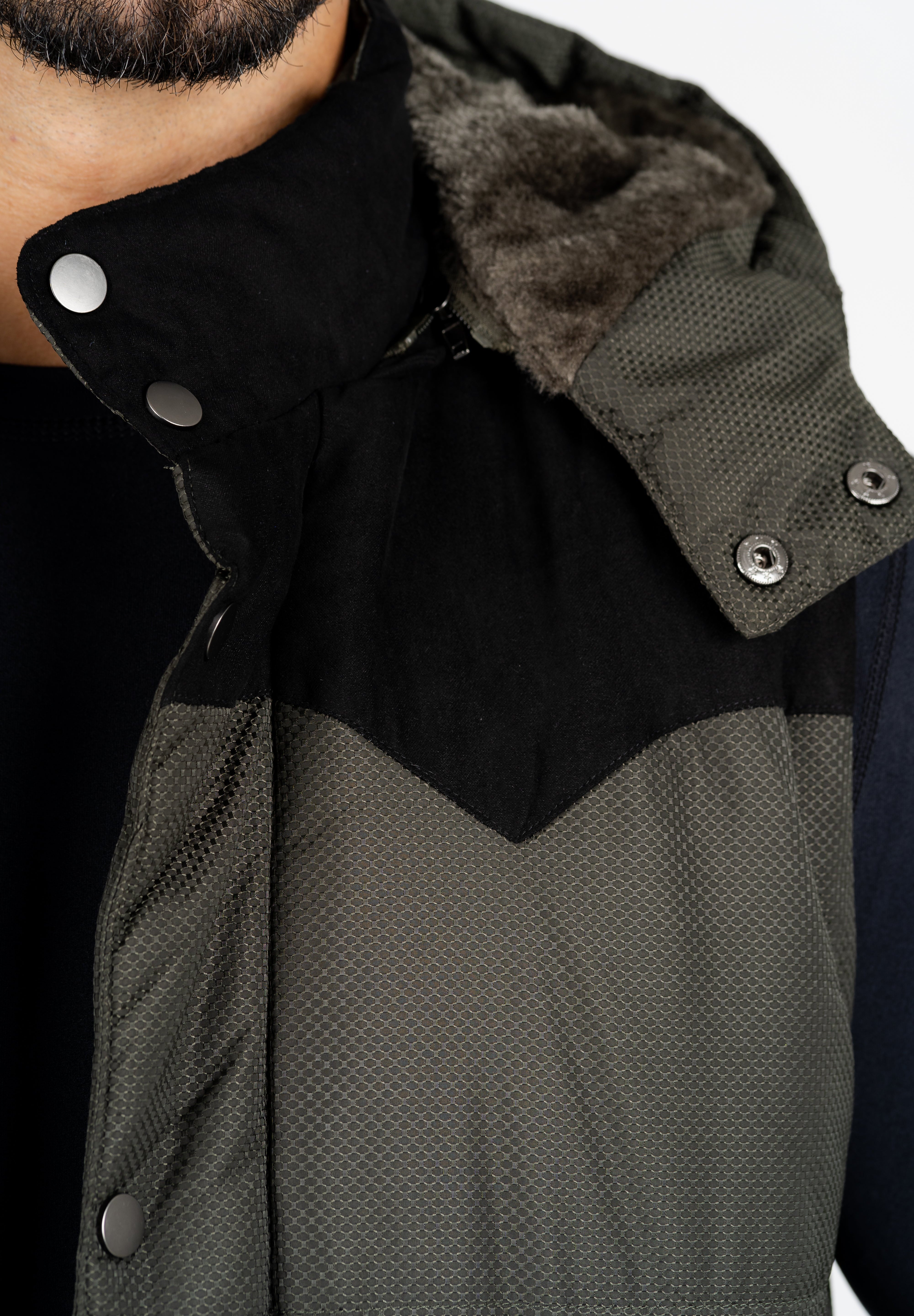 Padded Hooded Gilet II | Men's Gilet | Men Padded Hooded Vest Olive