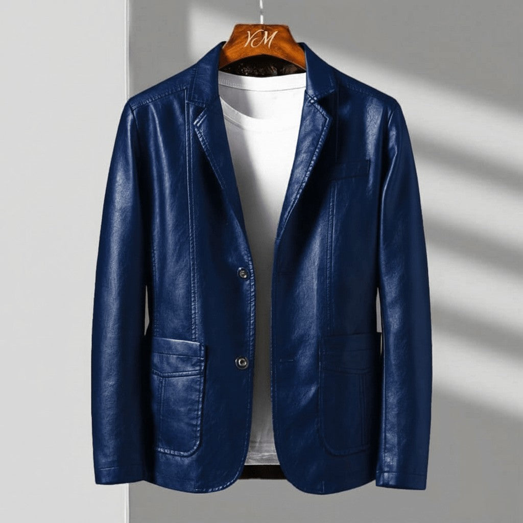 Luca Leather Jacket | Men's Genuine Leather Jacket | Classic Biker Style Outerwear UK