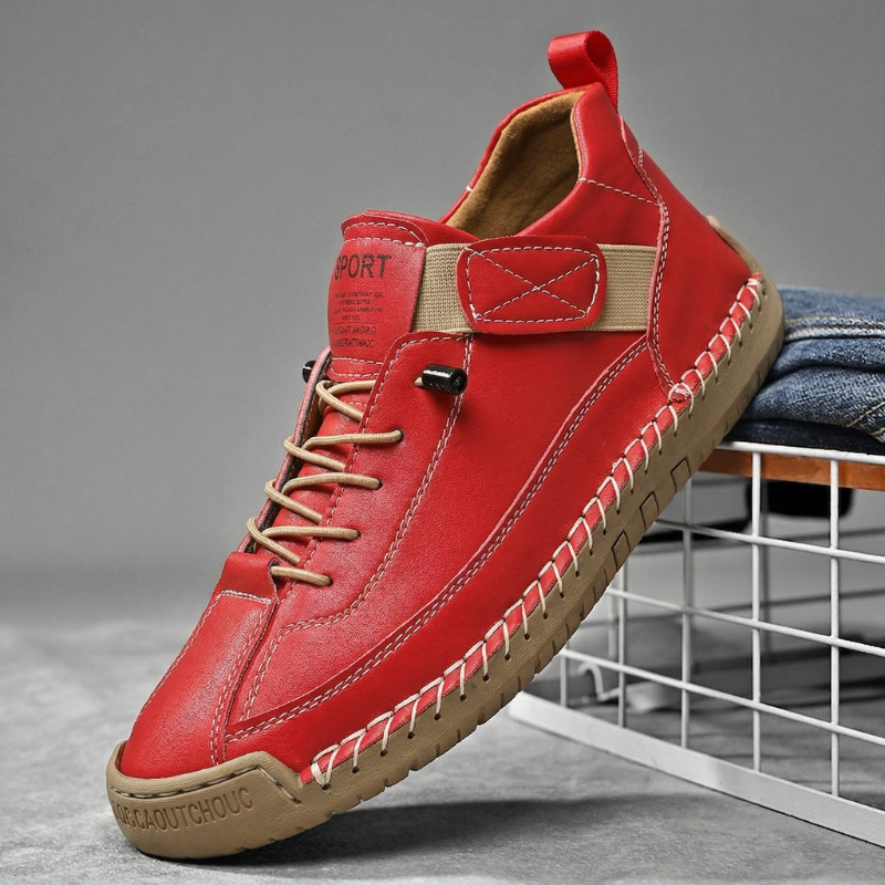 Calder Handcrafted Leather Trainer | Men's Genuine Leather Trainers | Smart Casual Fashion Shoes UK