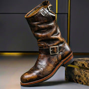 Bancroft Vintage Leather Boots | Women's Leather Heels | Pointed Toe Stiletto Court Shoes UK