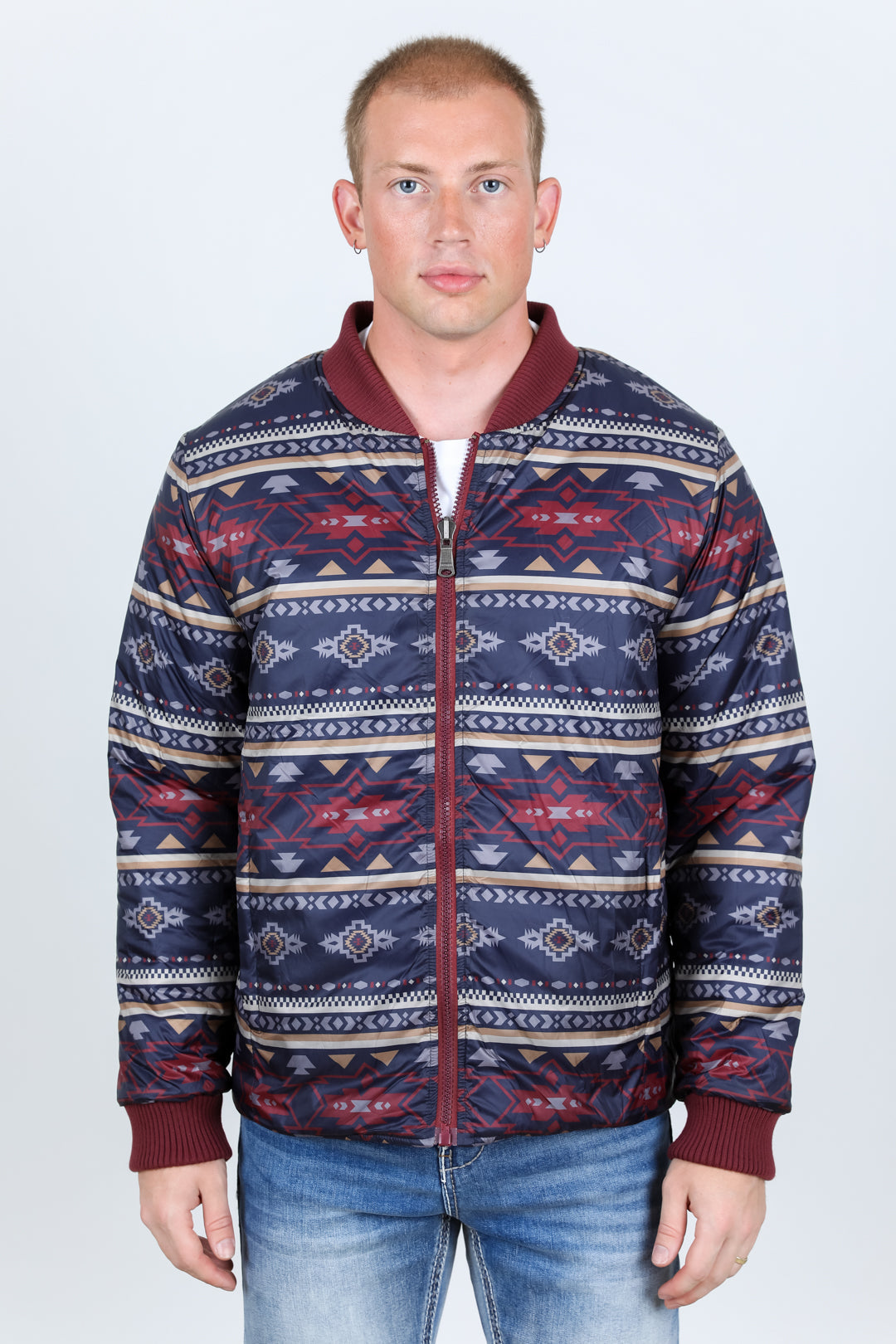 Reversible Insulated Jacket | Jacket | Men's Wine Reversible Insulated