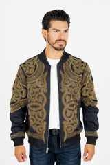 Rhinestone Bomber Jacket | Jacket | Women's Black White Red Rhinestone Embellished Bomber