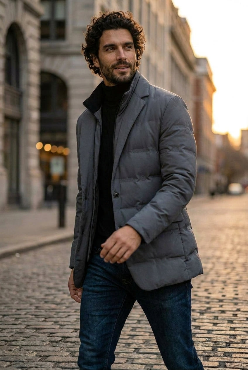 Piumino Down Windbreaker Jacket | Men's Waterproof Windbreaker Jacket | Lightweight Running Jacket UK