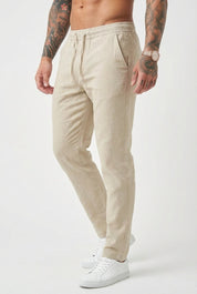 Coastal Ease Linen Pants | Men's Linen Summer Trousers | Breathable Relaxed Bottoms UK