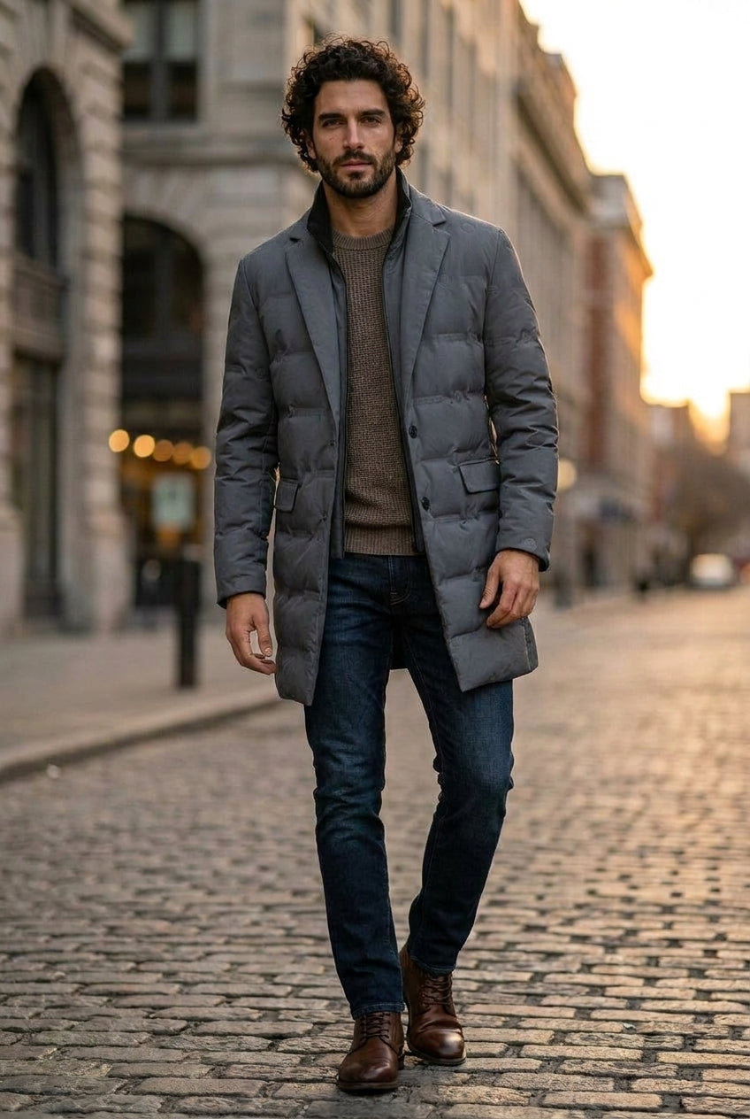 Piumino Down Windbreaker Jacket | Men's Waterproof Windbreaker Jacket | Lightweight Running Jacket UK