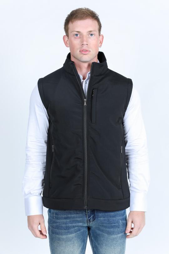 Softshell Concealed Carry Gilet | Men's Gilet | Men Softshell Stretch Black Charcoal