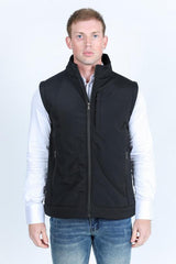 Softshell Concealed Carry Gilet | Men's Gilet | Men Softshell Stretch Black Charcoal