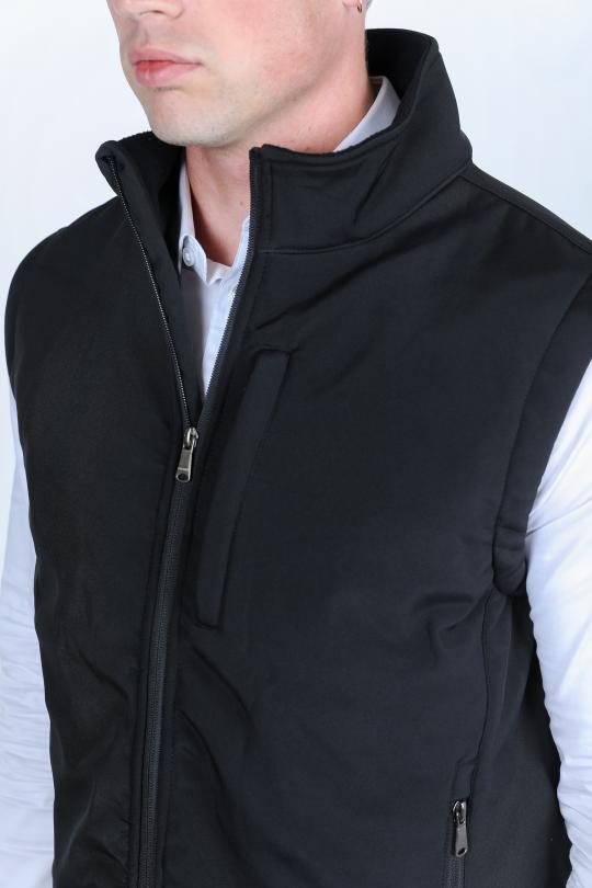 Softshell Concealed Carry Gilet | Men's Gilet | Men Softshell Tactical Vest Black Charcoal