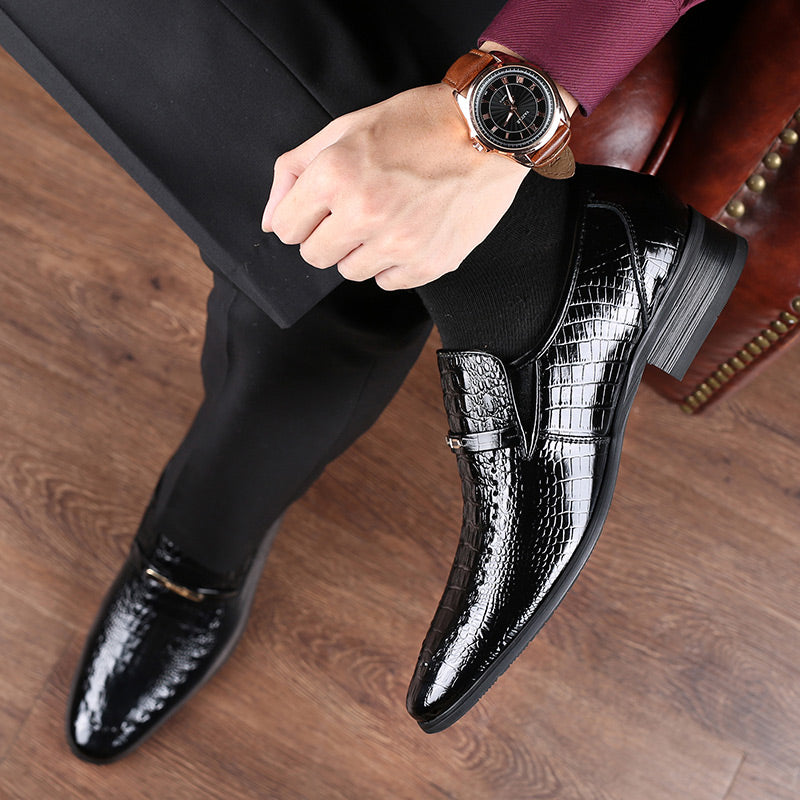 Sterling Croc Shoes | Women's Croc-Effect Fashion Shoes | Textured Casual Shoes UK