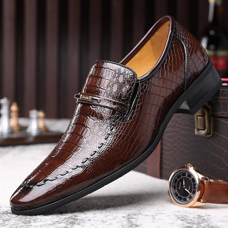 Sterling Croc Shoes | Women's Croc-Effect Fashion Shoes | Textured Casual Shoes UK