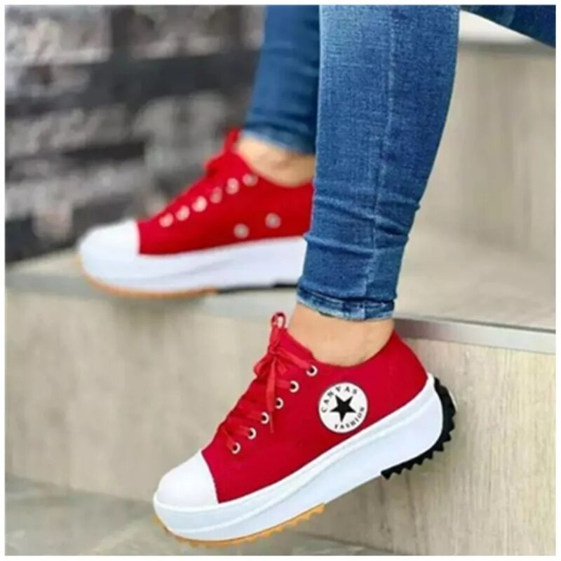 Stella Star Platform Trainer | Women's Platform Chunky Trainers | Thick Sole Fashion Shoes UK