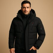 Aldgate Padded Winter Jacket | Men's Hooded Quilted Puffer Jacket | Warm Heavyweight Outerwear UK