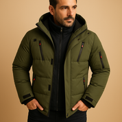 Aldgate Padded Winter Jacket | Men's Hooded Quilted Puffer Jacket | Warm Heavyweight Outerwear UK