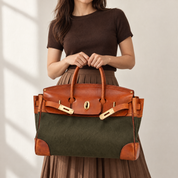 Eleanor Weekender Bag – Premium Canvas Travel Tote Large Holdall Autumn Winter