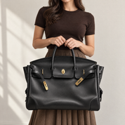 Eleanor Weekender Bag – Premium Canvas Travel Tote Large Holdall Autumn Winter