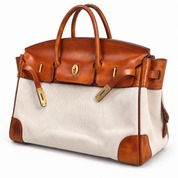 Eleanor Weekender Bag – Premium Canvas Travel Tote Large Holdall Autumn Winter