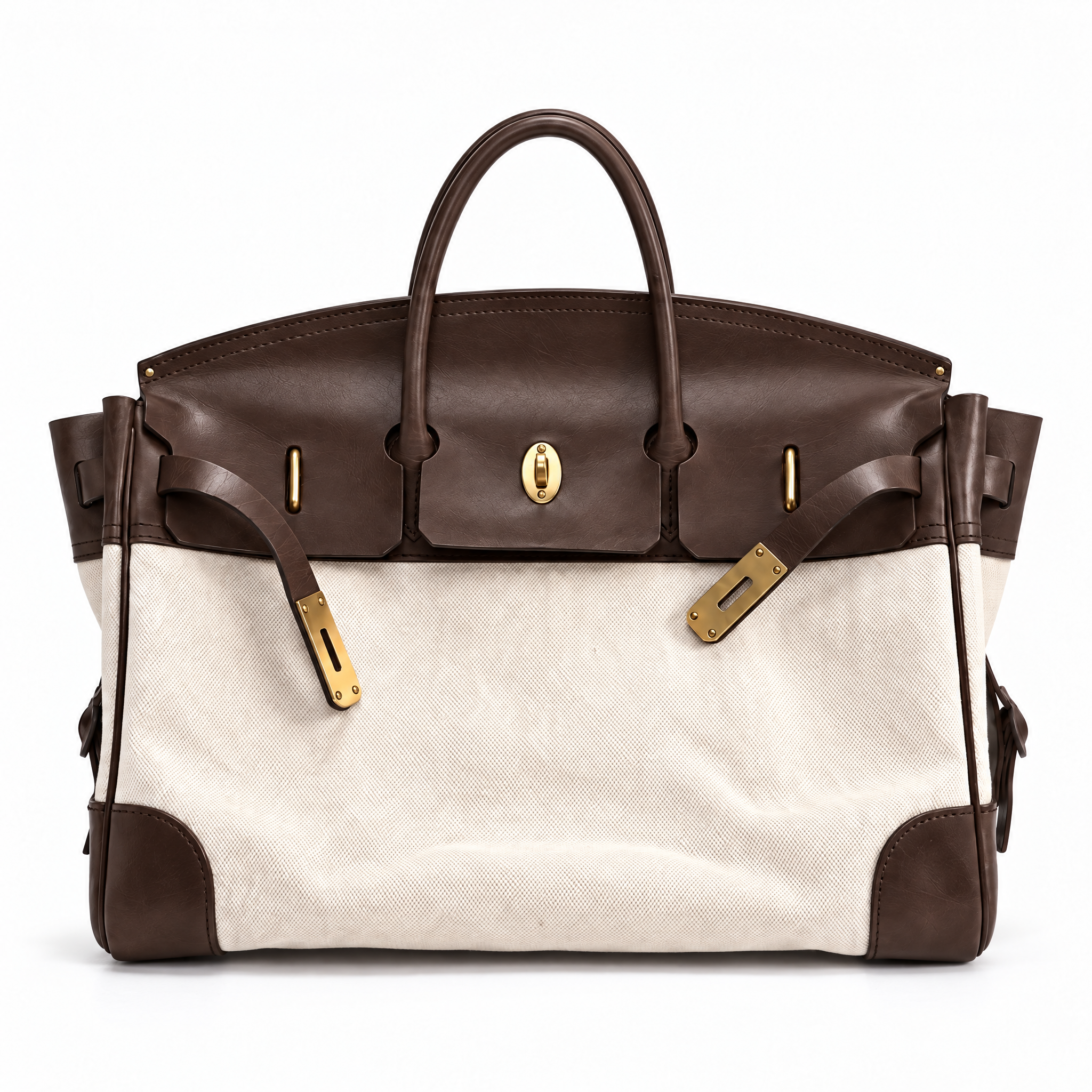 Eleanor Weekender Bag – Premium Canvas Travel Tote Large Holdall Autumn Winter