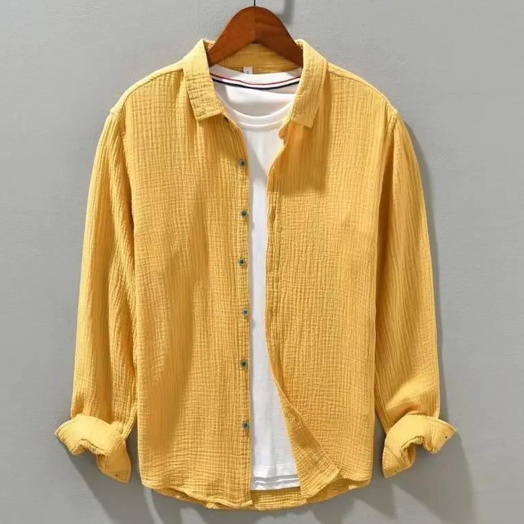 Kensington Pleated Layered Shirt | Men's Cotton Oxford Shirt | Smart Casual Button-Down UK