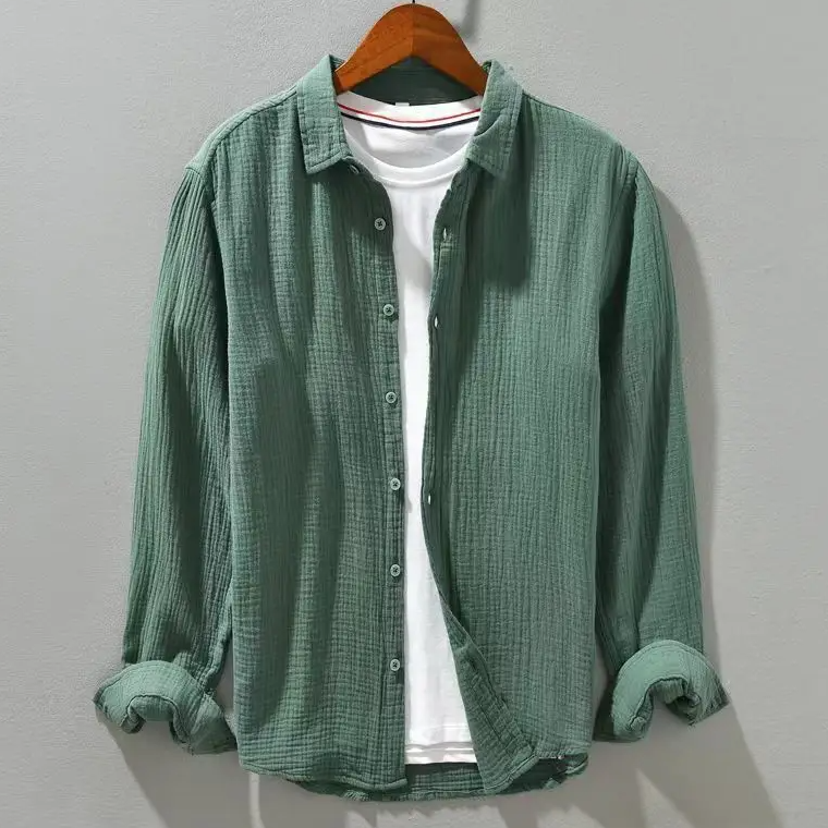 Kensington Pleated Layered Shirt | Men's Cotton Oxford Shirt | Smart Casual Button-Down UK