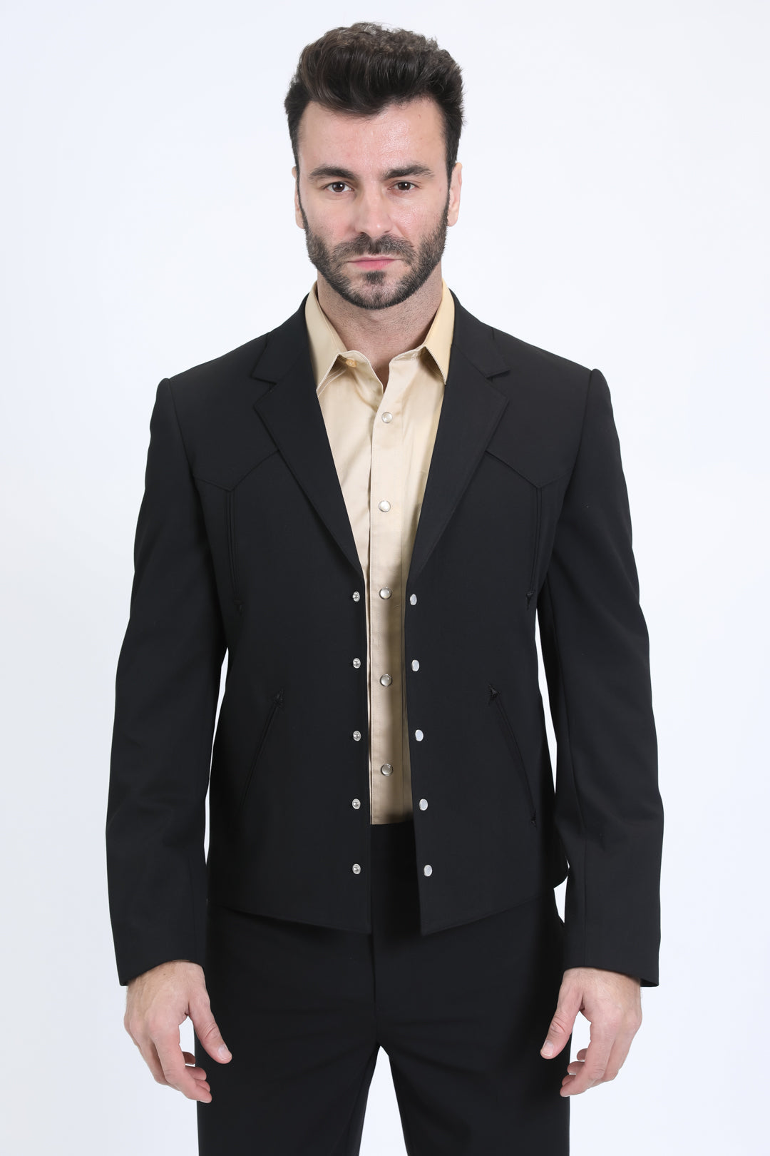 Wessex Double-Breasted Suit | Suit | Men's Black Double-Breasted Formal