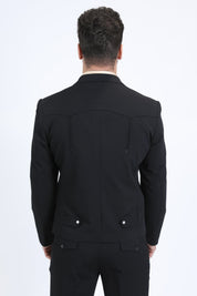Wessex Double-Breasted Suit | Suit | Men's Black Double-Breasted Formal