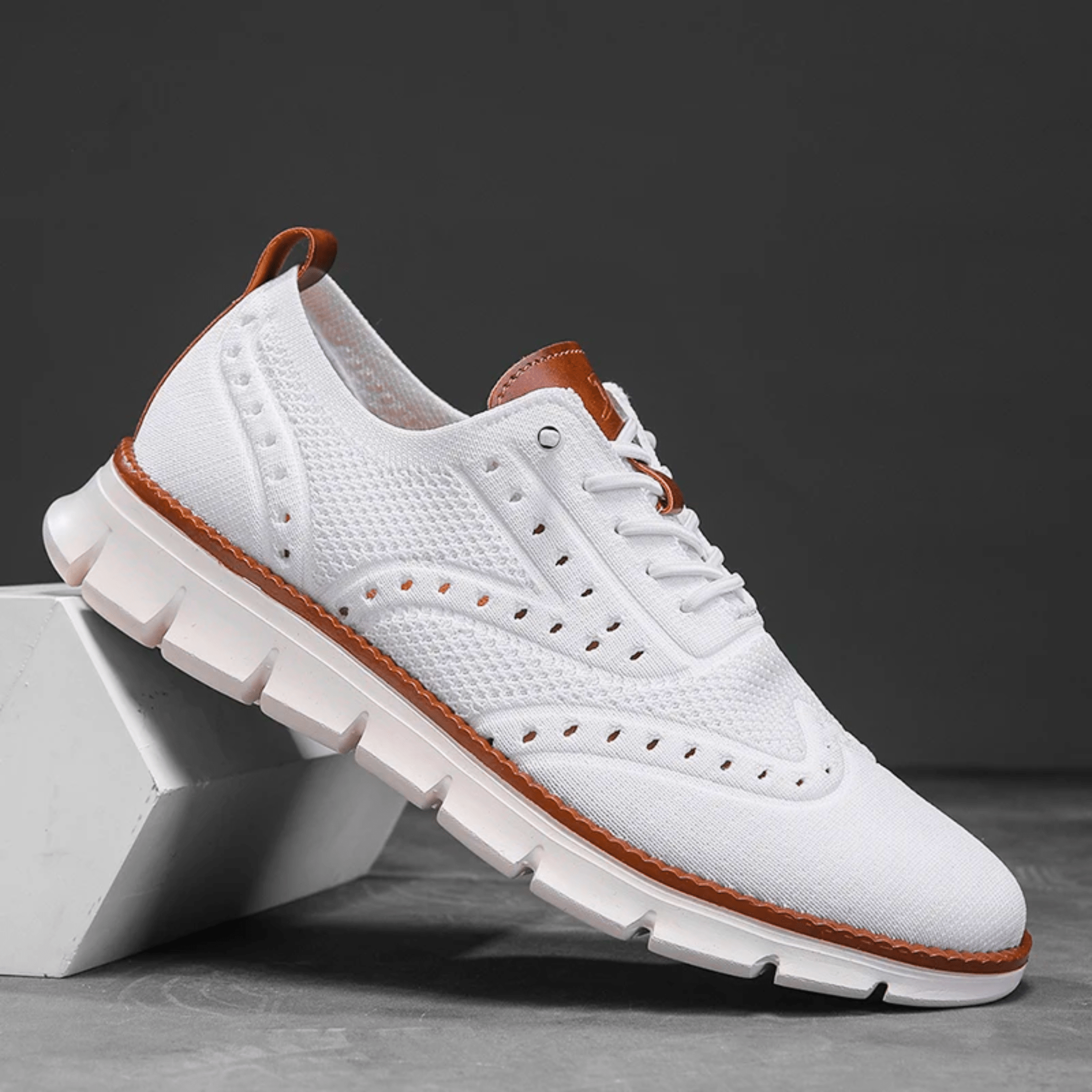 Rex Hybrid Knit Trainers | Men's Mesh Knit Breathable Trainers | Lightweight Running Shoes UK