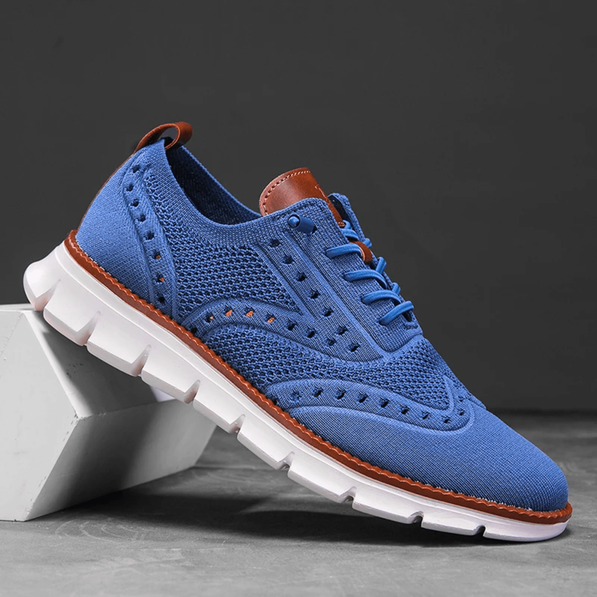 Rex Hybrid Knit Trainers | Men's Mesh Knit Breathable Trainers | Lightweight Running Shoes UK
