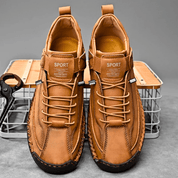 Hutton Artisan Leather Trainers | Men's Genuine Leather Trainers | Smart Casual Fashion Shoes UK