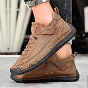 Hutton Artisan Leather Trainers | Men's Genuine Leather Trainers | Smart Casual Fashion Shoes UK