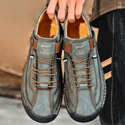 Hutton Artisan Leather Trainers | Men's Genuine Leather Trainers | Smart Casual Fashion Shoes UK
